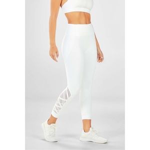 White Fabletics Dynamic High Waisted Leggings